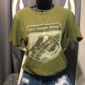 Harley Davidson Olive green T-shirt